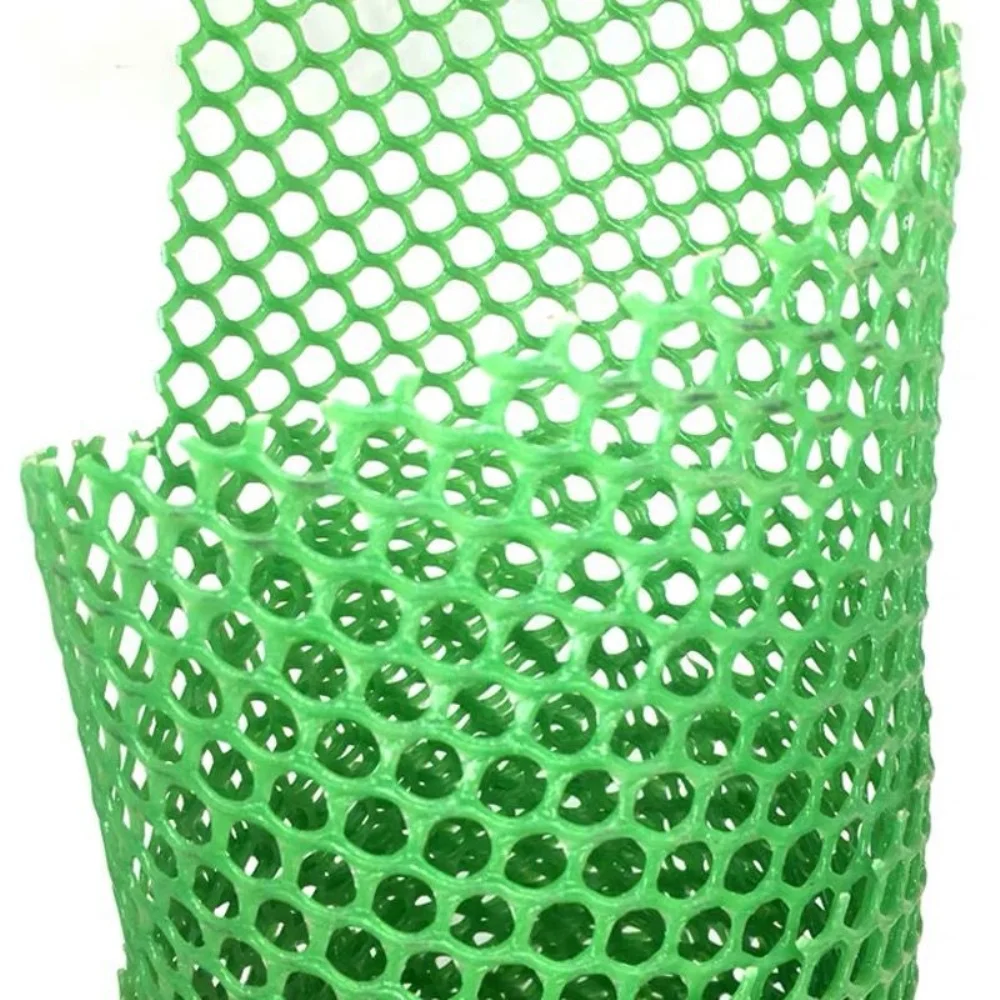 (3.3feet Height /10feet Length) UV Stabilized 800 GSM Anti Bird Net Green Color PVC Garden Fencing Net Mesh