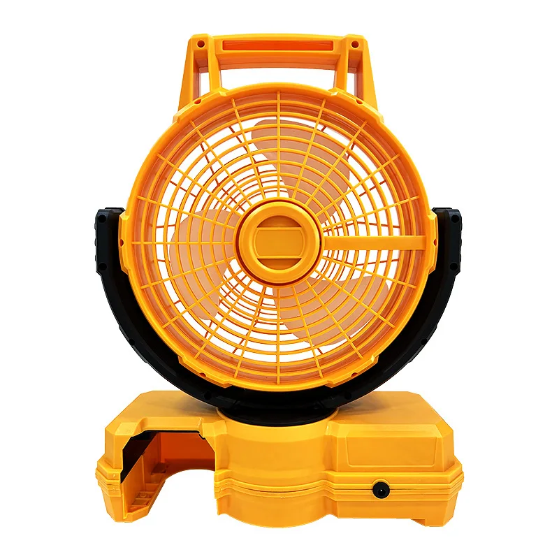 20V Cordless AC/DC Dual Use Big Wind Portable Power Fan with 3 Level Adjust 1 2 4 Hour Timer 180° Head Spin Durable Power Fan