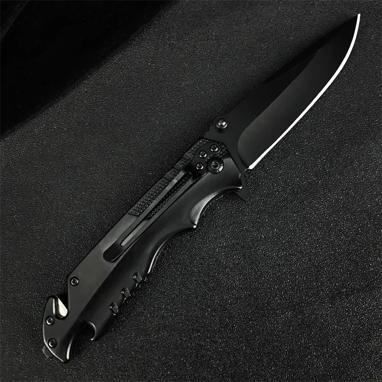 Factory Hot Selling stainless steel  Outdoor hunting Tactical  emergency survival folding knife