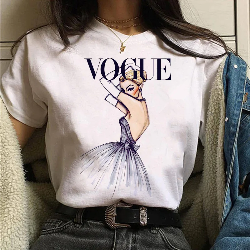 Fashion Casual White T-Shirt Printed Pattern Customizable Made Knitted Spandex Fabric Sizes XL XXL 3XL Available T-Shirt