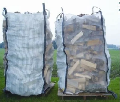 Firewood big bags used for packing firewood bulk jumbo bag super sack mesh and ventilated fabric