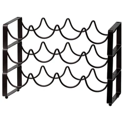 Simple style metal wine rack stackable wine bottle rack independent kitchen storage cabinet wine rack