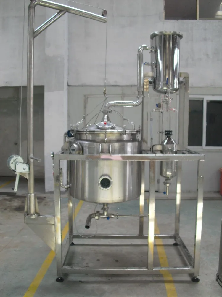 Juyuan Factory supply  50L 500L 1000L  Benzoin/Frankincense/Myrrh essential oil  Machine  Essential Oil steam Distiller