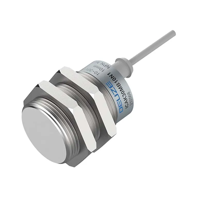 Customized M30 Universal Cylindrical Design Flush 10mm Resistant 3-Wire DC Inductive  Sensors Proximity Switch ICAK30MB10N1