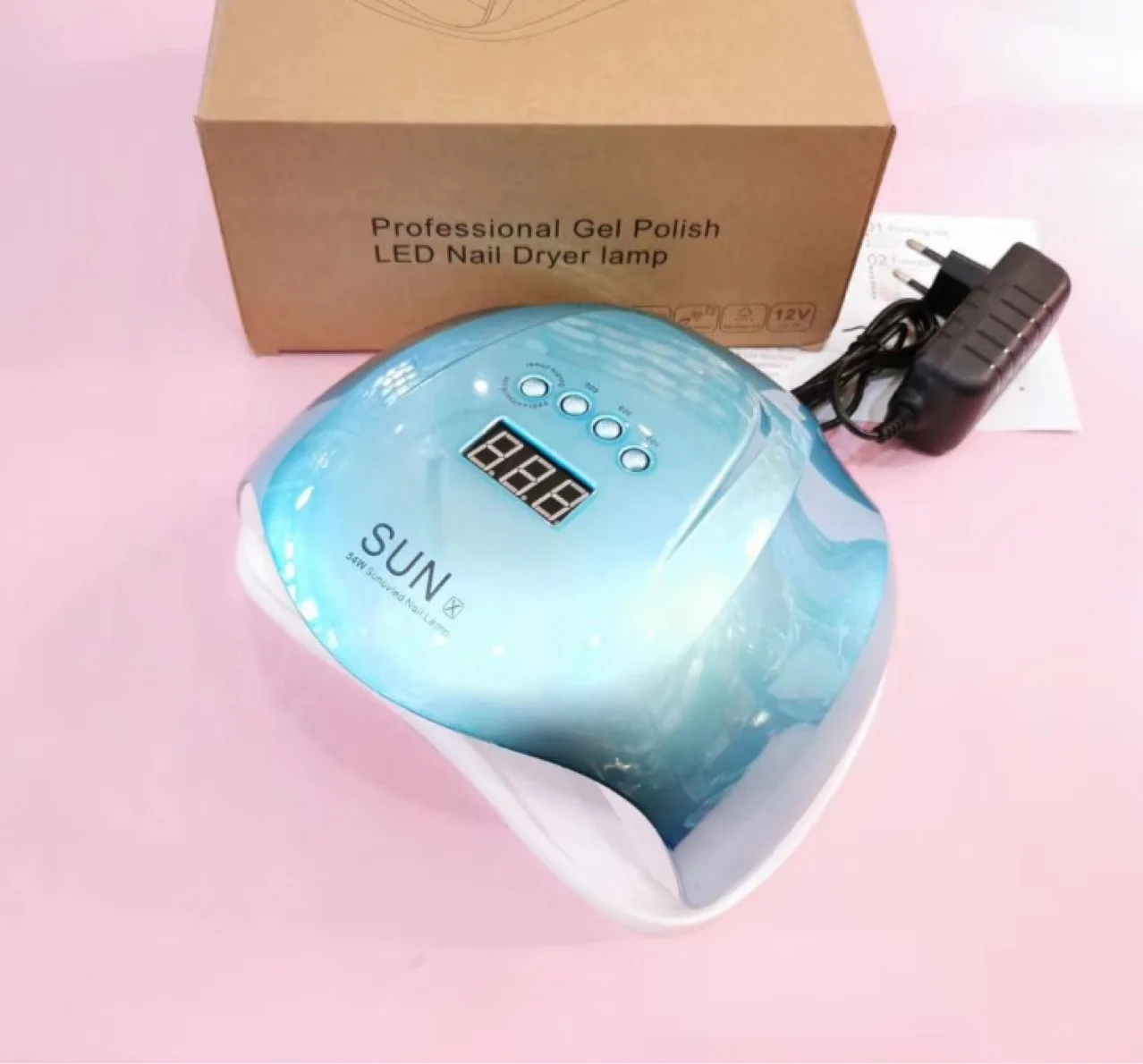 nail supplies Gel Polish Dryer sunx 54w 48w manicure machine Uv Led Nail Lamp Pink Removeable