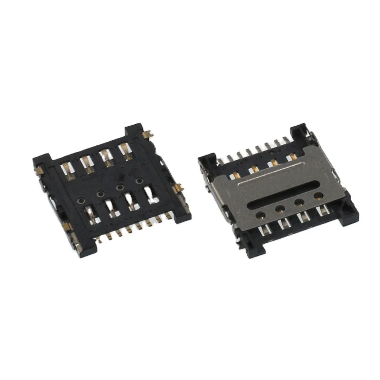 
pcb micro sd sim card connector 