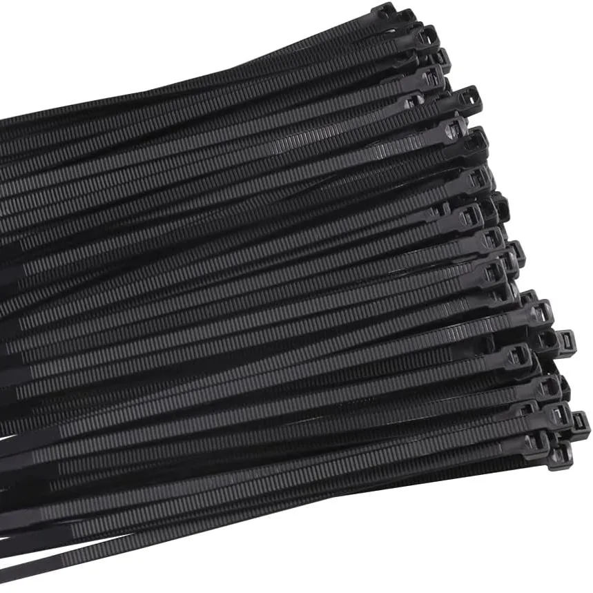 100 Pcs 4 Inch 3mm Black Nylon Garden Cable Zip Ties Self Locking plastic cable tie nylon zip tie wire organizer