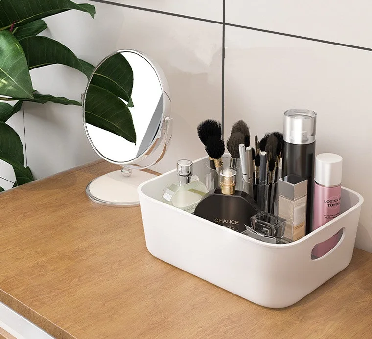 Closet Plastic Basket Tabletop Sundries Snacks Cosmetic Storage Boxes Cabinet Storage Container Home Storage & Organization