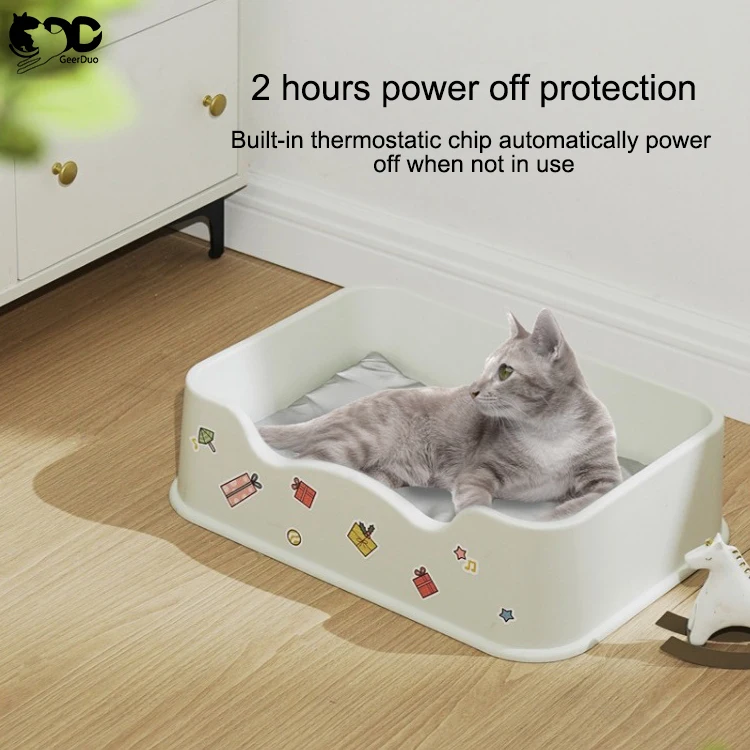 GeerDuo Portable USB Charging Graphene 3 Level Pet Dog Electric Warming Heating Bed Cushion Mat Pad