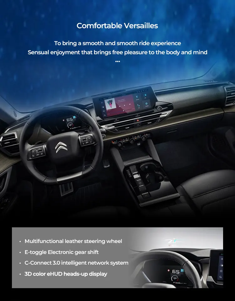 High Quality Petrol Cars Made In China Citroen Versailles CX5 Gas Car Automatic Car Gasoline Gas Vehicle Vehicle Oil For Sale