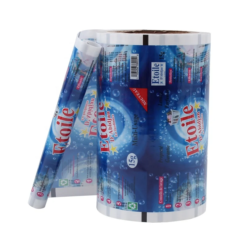 Soap Laundry Detergent Moisture Proof Plastic Roll Film Laminated Material Plastic Packaging Rolls