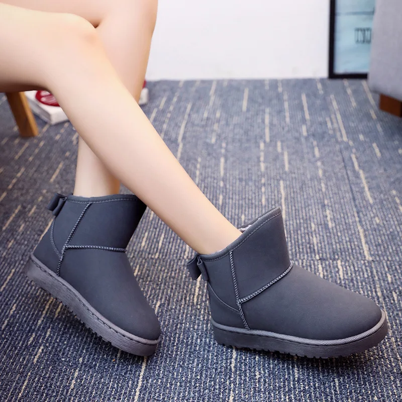  2021 Winter Kids Fashion snow boots warm plush soft bottom Bow girls