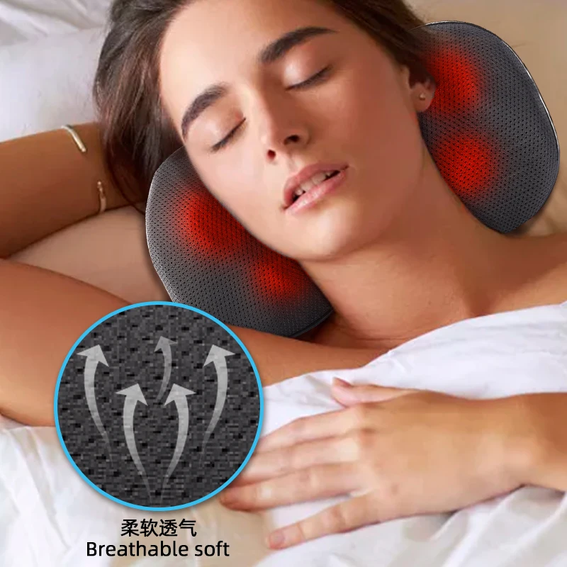 Массажер для спины, шиацу массажер для шеи, подушка электрическая для глубоких тканей для массажа плеч и ног, подарок на день рождения для мужчин и женщин