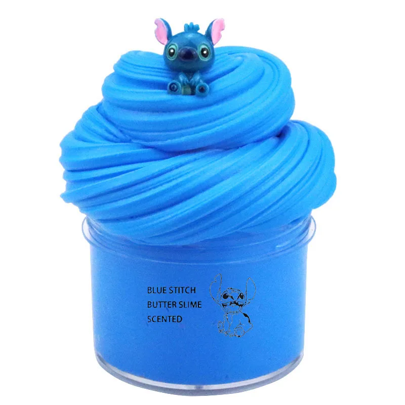 Limo Supplier Color putty glue DIY making kit air dry soft modeling polymer clay play dough Kids Floam Blue butter slime