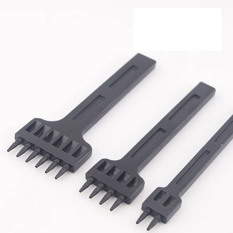 4mm Spacing leather hole punches DIY Hand Perforated Round Stitching Punch Tools 2/4/6/Hole Cut Leather Punching Tool