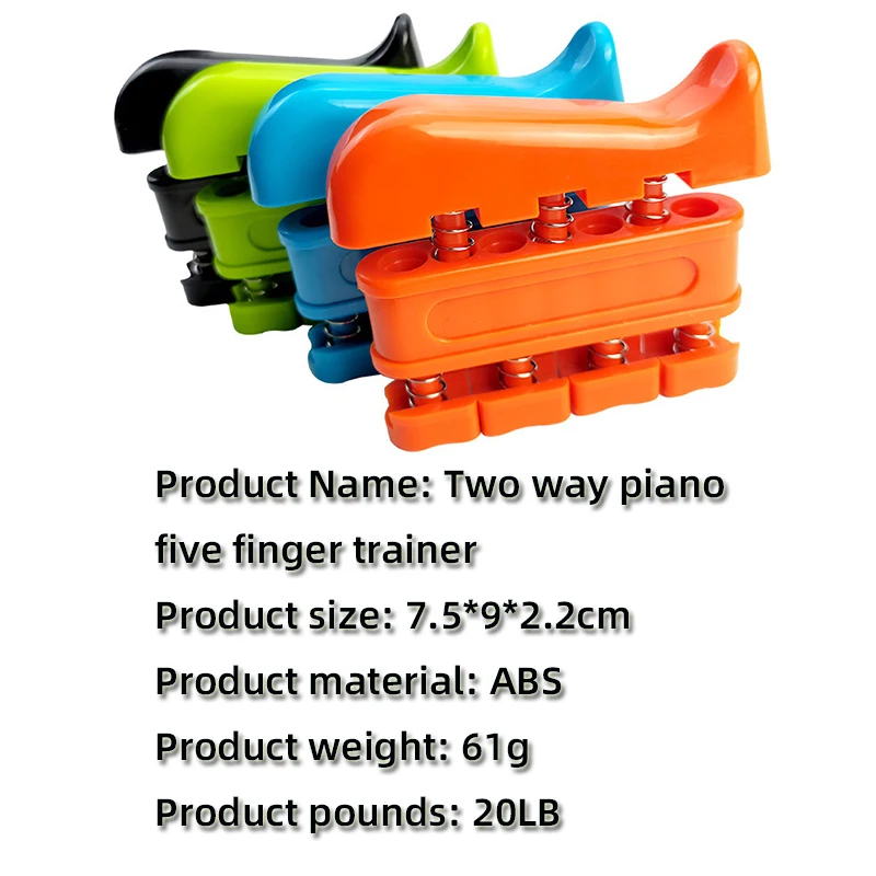 Abs Piano Hand Grip 5 Finger Exerciser Grip Strengthener Hand Grip For Workout Power Wrists Strength Training Sports Accessories