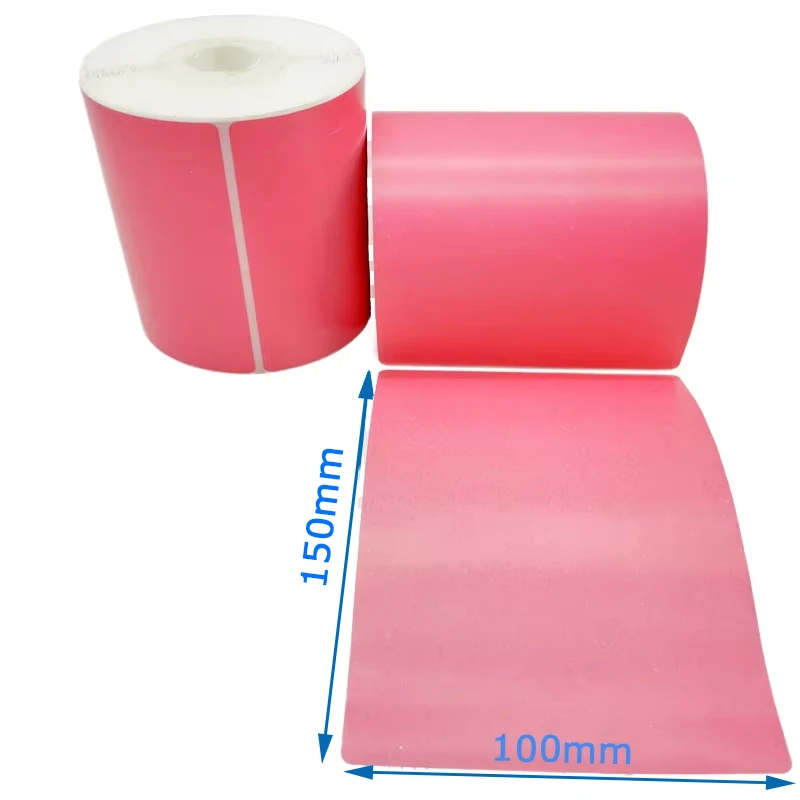 Hot Selling Colorful Postage Shipping Label Thermal Paper Roll 100x 150mm 4*6' Waybill Adhesive Paper