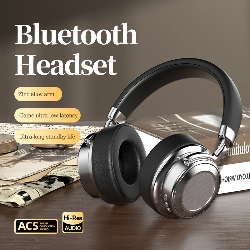 Прямая Продажа с фабрики гарнитура складная беспроводная стерео V5.3 Bluetooth наушники HD шумоподавление игры TF-карта наушники-вкладыши