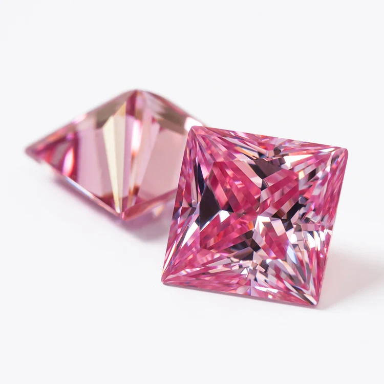 Goldleaf Jewelry Gems Wholesale Princess Cut Color Moissanite Stone GRA Certified VVS Clarity Loose Moissanite Gemstone