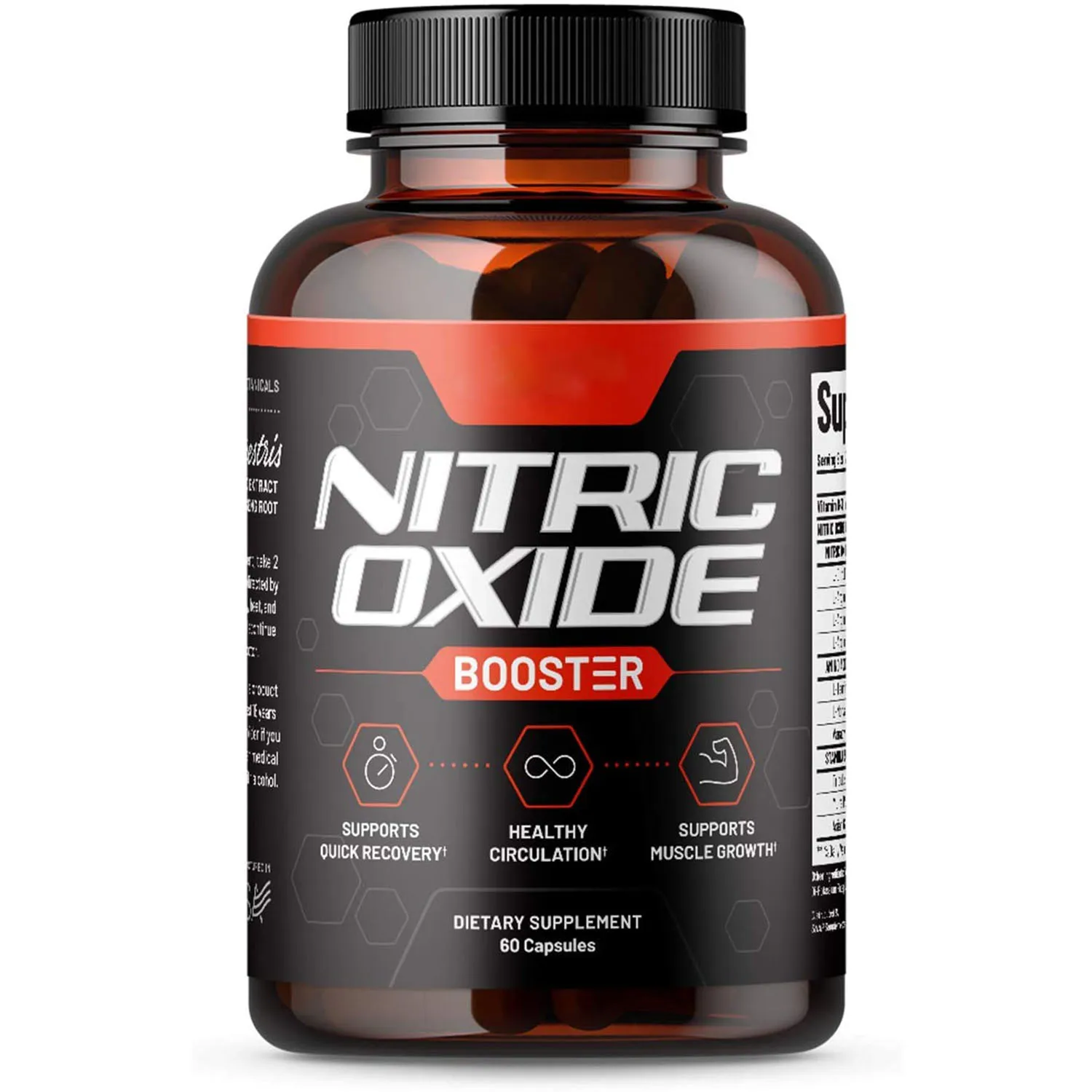 
OEM Nitric Oxide Booster Pre Workout Muscle Builder L Arginine L Citrulline Tribulus Extract Panax Ginseng Strength & Endurance 