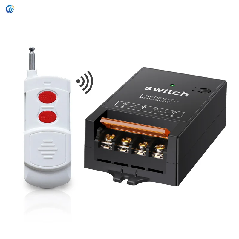 manufacturers custom 40A DC 12V 24v 36v 48v 60v 72v 433MHz RF Transmitter Relay Receiver Module Remote Control Wireless Switch