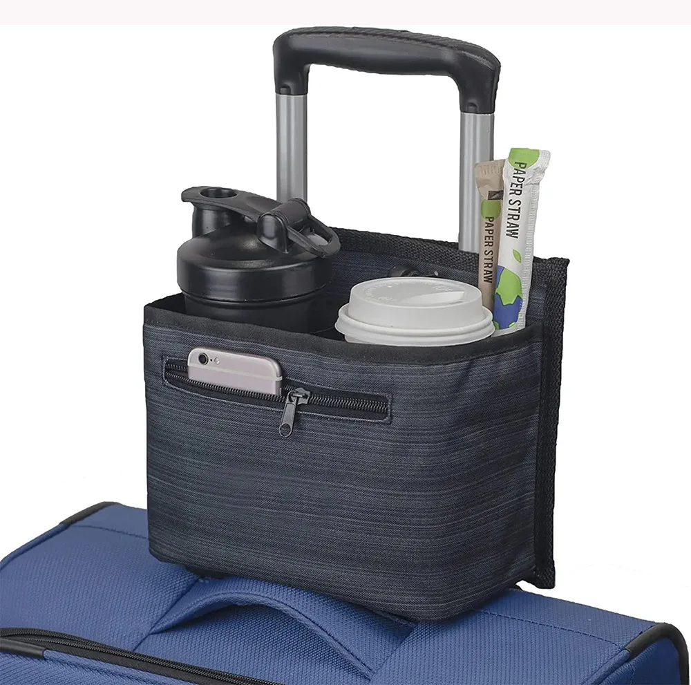 Suitcase Handles Drink Carrier luggage Coffee Caddy Travel Cup Holder