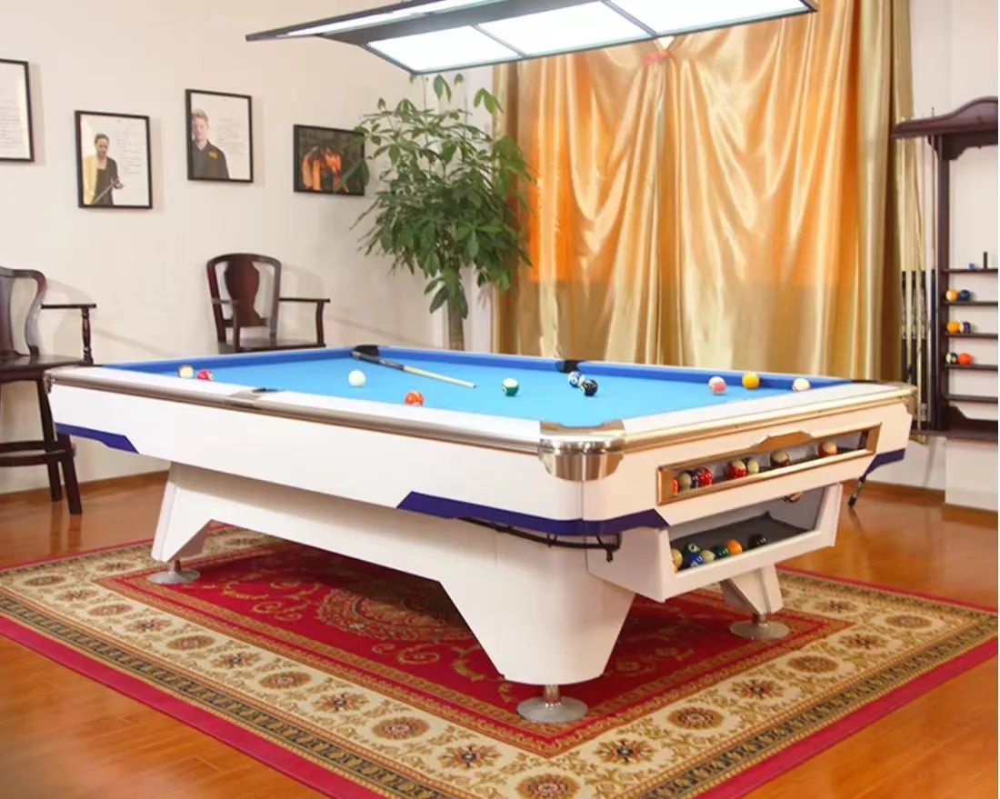 6th generation 9ft pool table Professional for commeraical use customized logo billiards table with accessories