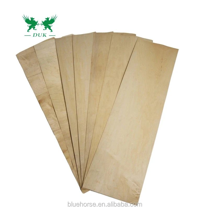 Wholesale  Maple Veneer Natural Timber Veneer Maple Wood Veneer For Skateboard