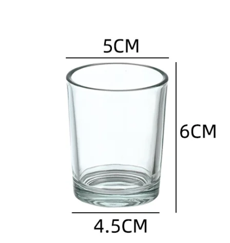 Different size Candle glass jars with Natural wooden lids bamboo lids