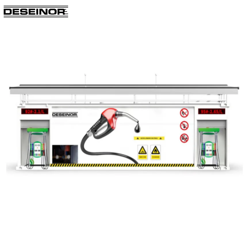 5000L- 7000L dispenser tank all in  CONTAINER station portable fueling unit diesel gasoline petrol skid fuel station