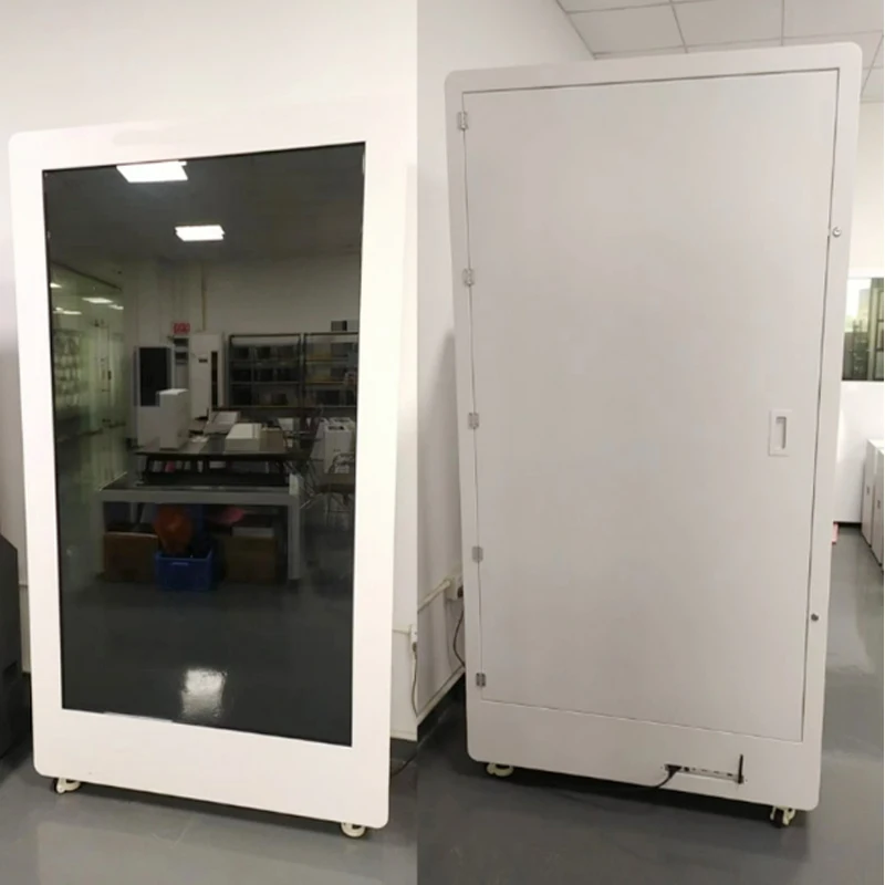 75 Inch Transparent LCD Digital Signage Display Box Interactive Touch Screen for Advertising 3D Holographic Display Cabinet