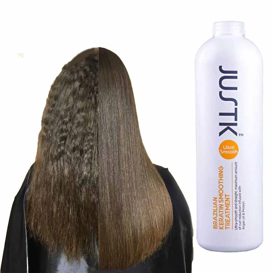 JUSTK Wholesale Keratin Treatment for Professional Salon Keratin Smoothing Nanoplastia Brazilian Keratin Straightening Treatment
