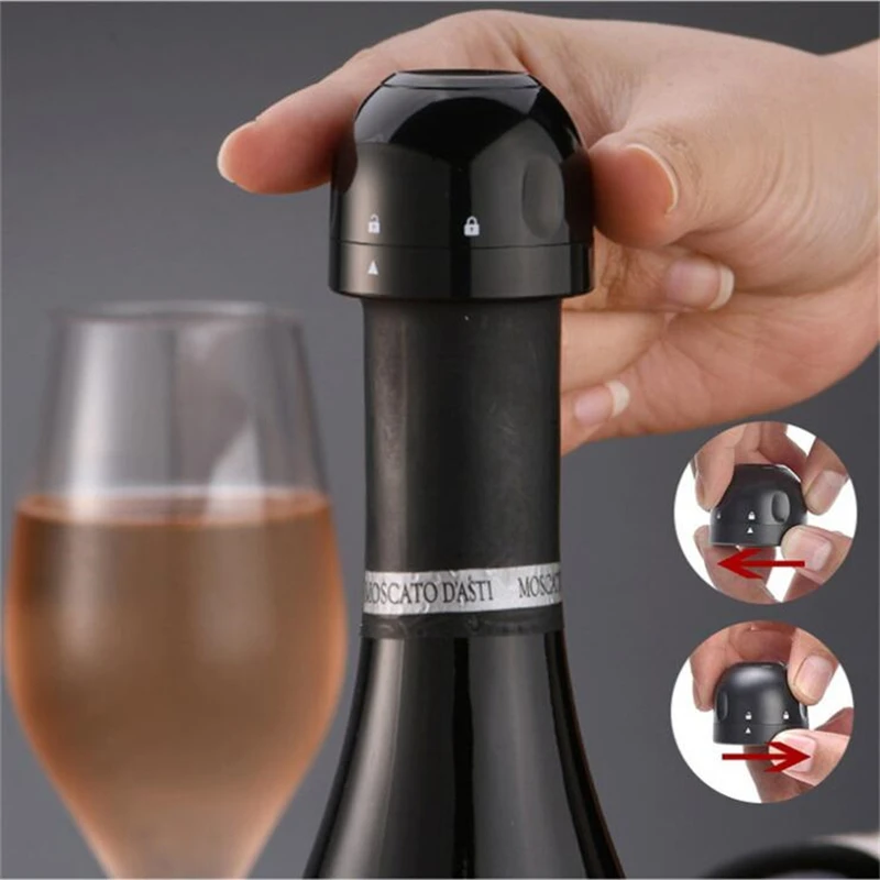 Sealed Silicone Champagne Stopper Kitchen Red Wine Bottle Stopper  Retain Freshness Sparkling Wine Stopper Wine Tools H939