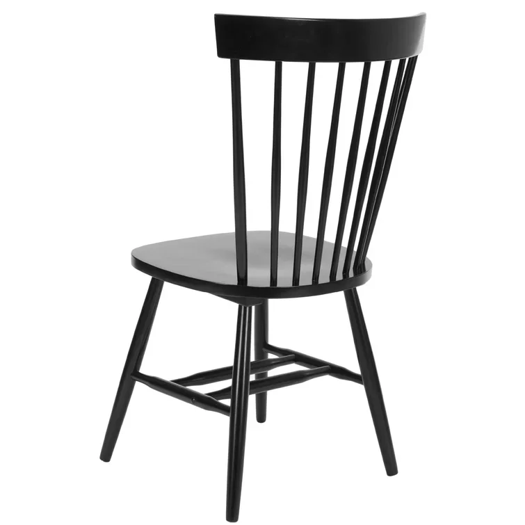 Simple Retro Solid Wood Dining Chair for Home Hotel or Commercial Use Medieval Windsor Chair for Study and Dining Room