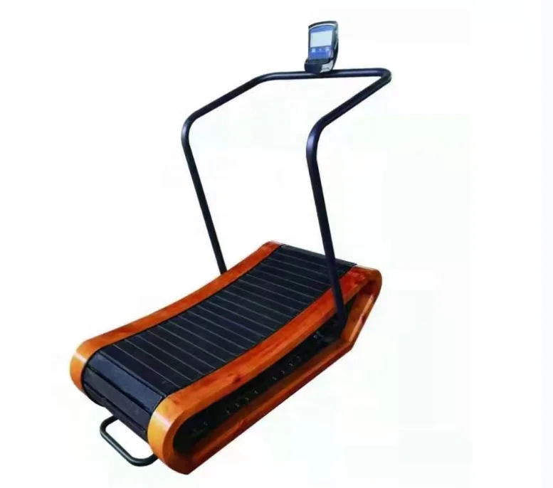 Home Use Unpowered Wood Curved Treadmill Running Machine