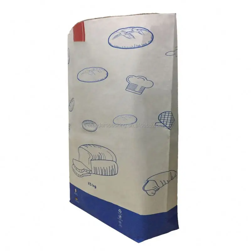 White Skimmed Milk Powder In 25 Kg Bag Flour Kraft Paper Bags For 10kg
