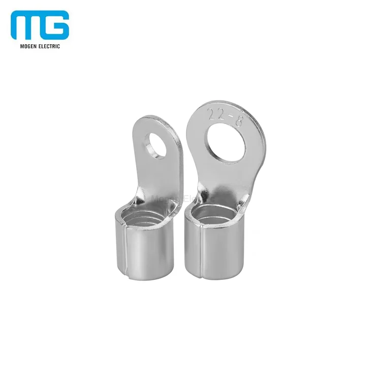 Bare copper ring terminal non-insulated cable lugs crimp wire terminals