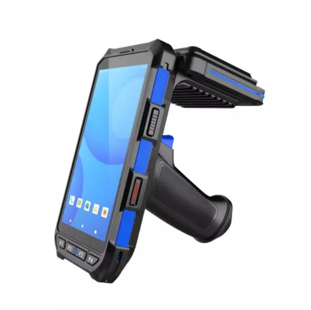 PDA UHF RFID считыватель дальнего радиуса действия ручной терминальный сканер штрих-кодов 1D/2D