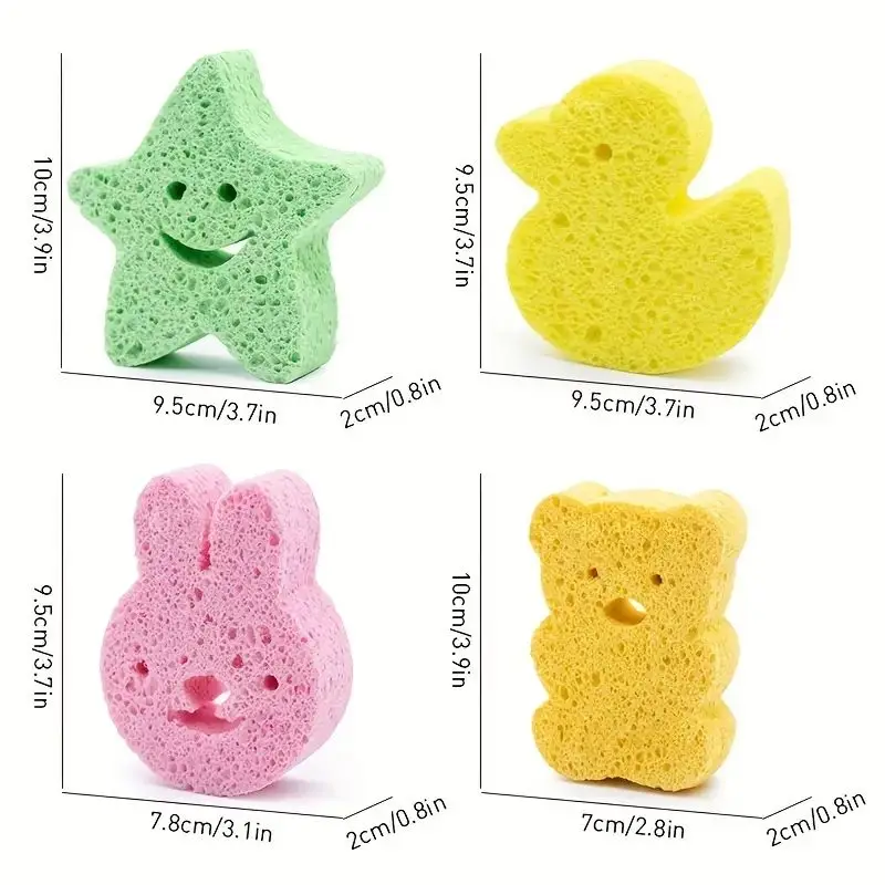 Best Price House Cleaning Tools cute shape scouring pad cellulose different shape for kitchen