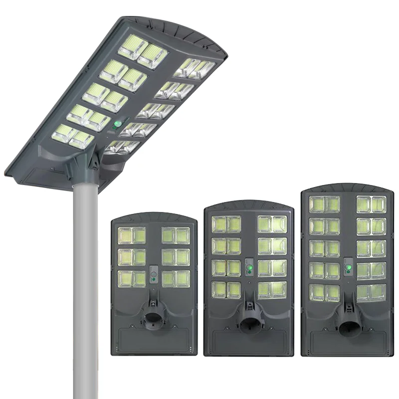 Long Working Time Solar Street Lamp Motion Sensor Abs Waterproof Ip65 200W 300W 400W Outdoor All In One Led Solar Street Light