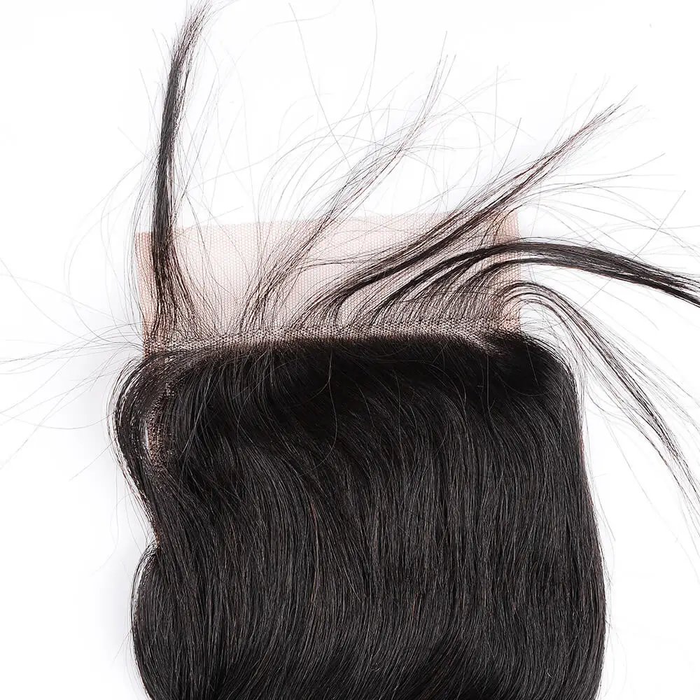 
hair bundles with closure 1B body wave 5*5 lace closure nusface 100% virgin human hair for women with baby hair 