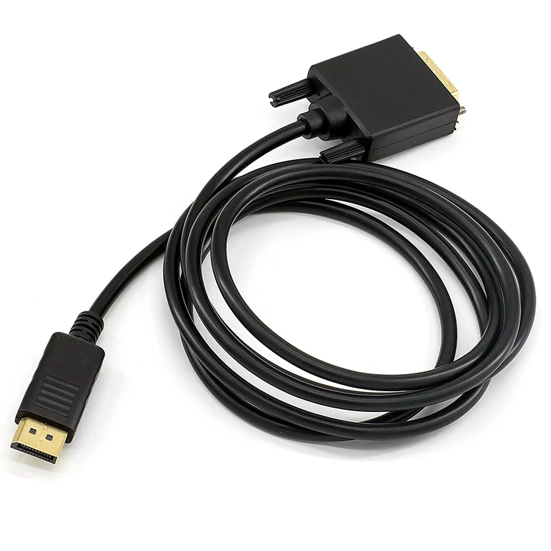 Hot Product Factory wholesale 1.8m customized DP to DVI cable od 7.3 DP to VGA HDTV HD adapter cable