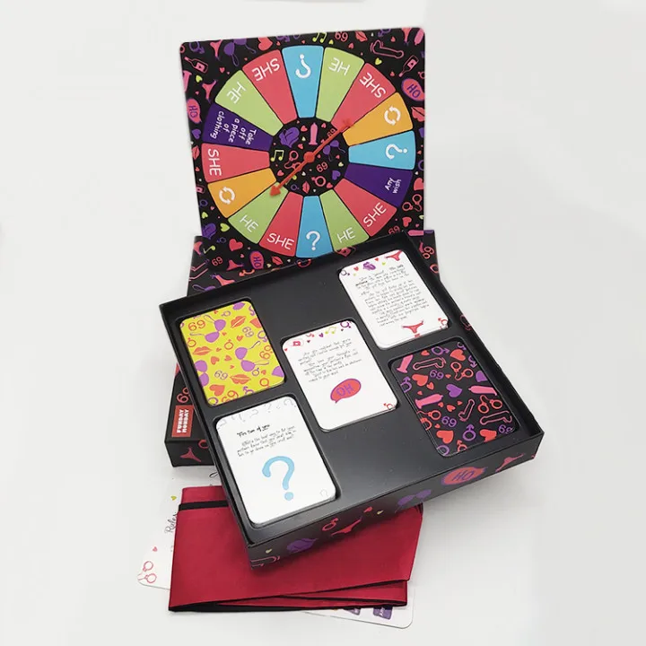 Custom Outdoor Indoor Adult Night Carte Couple Playing Card Sex Board Game