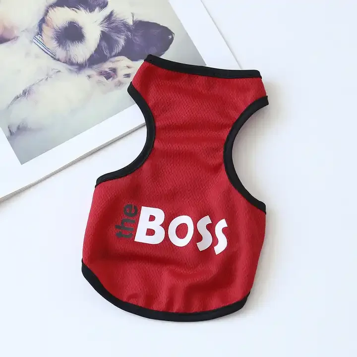 Dog Sweatshirt Pet T-Shirt Dog Summer Apparel Puppy Pet Clothes for Dogs Cute Soft Vest Football Team 3pcs/packs