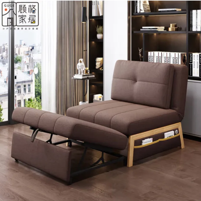 Nordic modern Living room foldable functional sofa bed folding pull-out bed bedroom home simple nap nap single double sofa