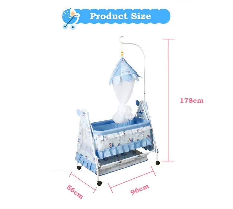 Luxury Modern Child Crib Kids Furniture baby cot bed crib bedding baby cradle swing cribs for babies