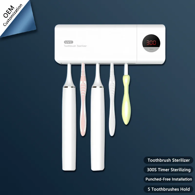 2000mAh Rechargeable 300s Timer Toothbrush Disinfector Sanitiser Toothbrush Sterilizer