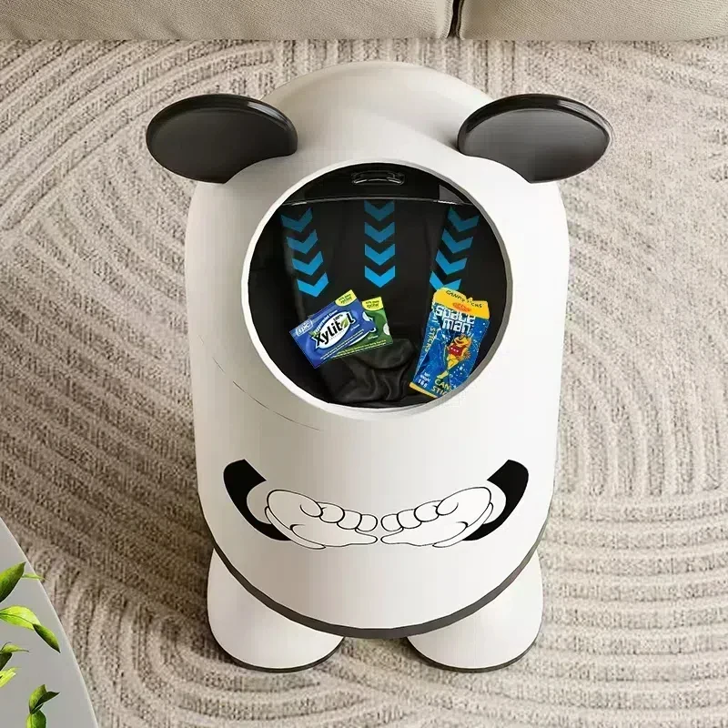 Room Small With Lid Dumpster Cartoon Carton Animal Shape Waste Trash Can