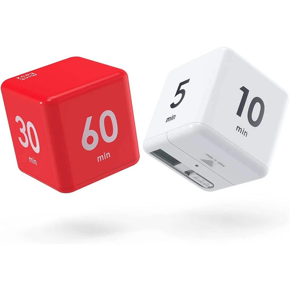 Kitchen Gym Kids Study Portable 60 Minute Time Alarm Flip Digital Cube Timer