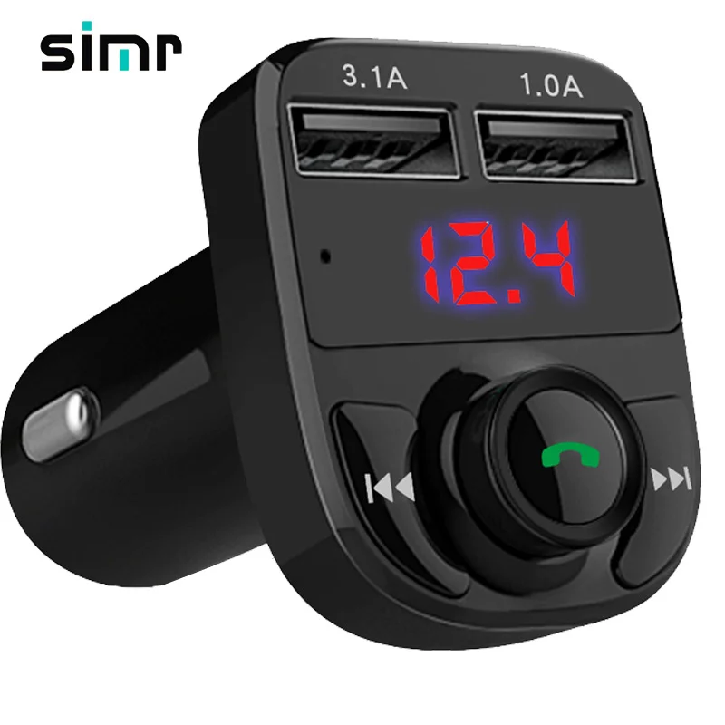 Многофункциональный новый автомобильный комплект simr steero redio с двойным USB зарядным устройством настройка fm-передатчик аудио mp3 usb-плеер mp3-плеер